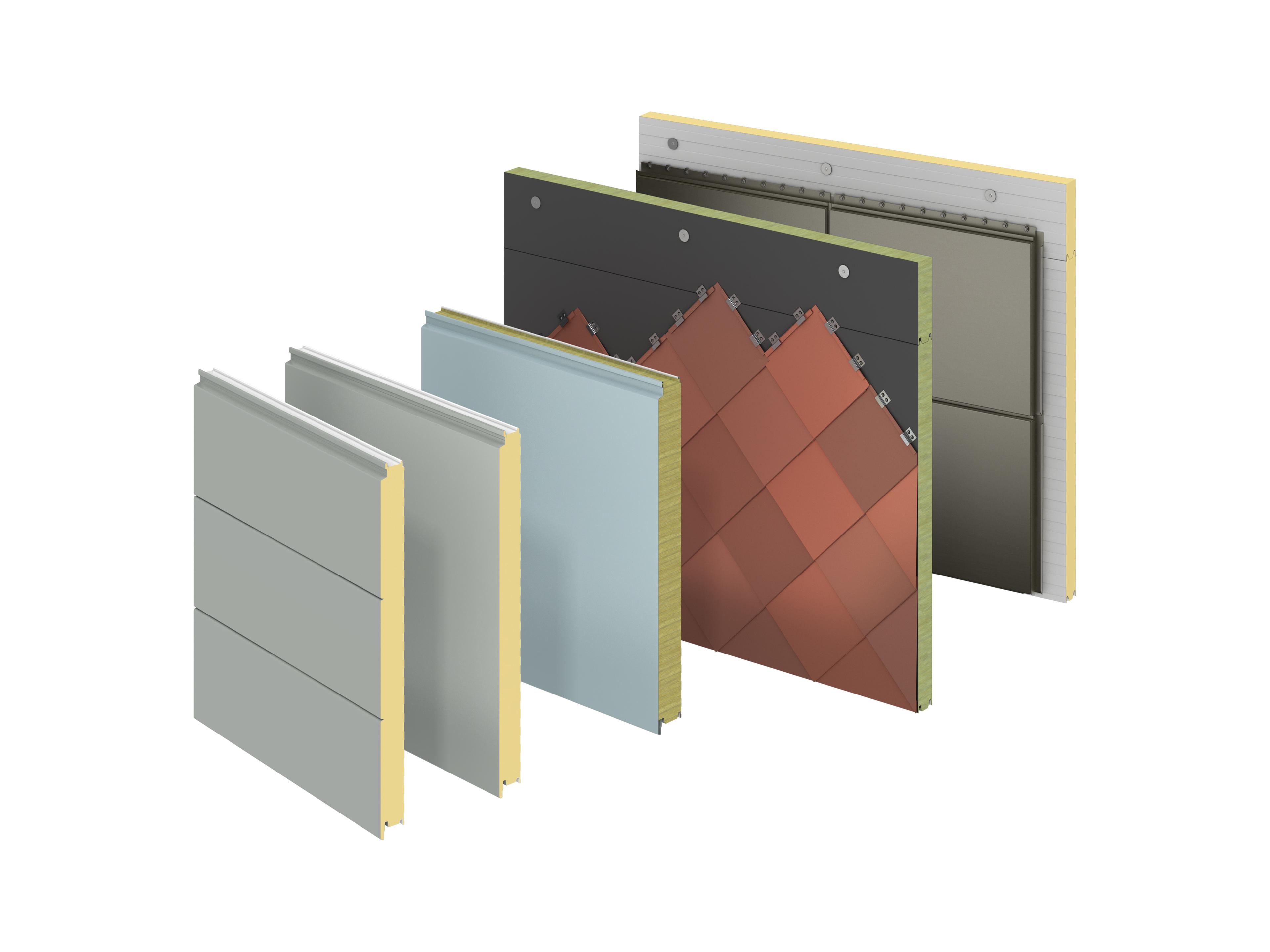 Cutaway view of the Kingspan insulated wall panel range
